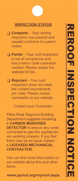 reroof inspection notice